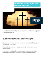 Características Da Crucificação Nos Tempos Bíblicos