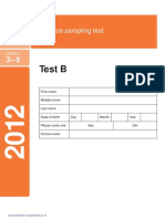 Science KS2 2012 Paper B