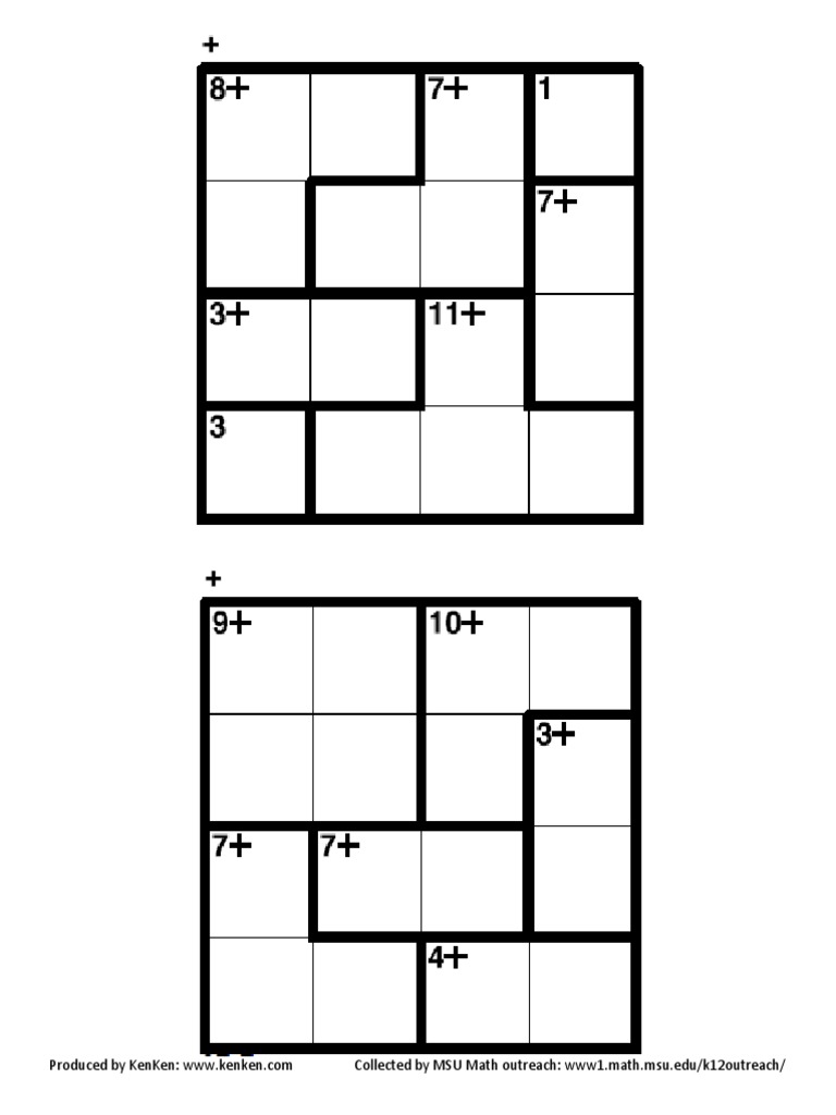 Kenken 4x4 Add | PDF