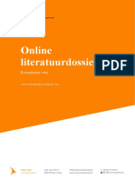 Online Literatuurdossier Instructie Vwo Bovenbouw