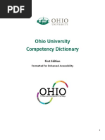 Ohio University Competency Dictionary: First Edition