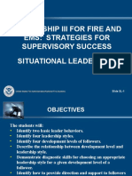 Leadership Iii For Fire and Ems: Strategies For Supervisory Success Situational Leadership