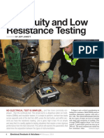 Continuity and Low Resistance Testing: Story