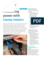 Measuring Power With: Clamp Meters