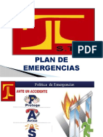 PLAN DE EMERGENCIA PRESENTACION