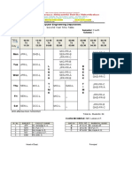 Time Table 2021-22