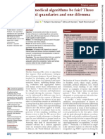 Can Medical Algorithms Be Fair? Three Ethical Quandaries and One Dilemma