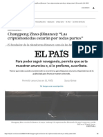 Changpeng Zhao (Binance) - "Las Criptomonedas Estarán Por Todas Partes" - Economía - EL PAÍS