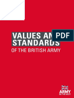 Values and Standards: of The British Army