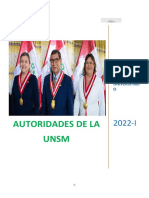 Autoridades de La Unsm Informe 2022 - I Mtu