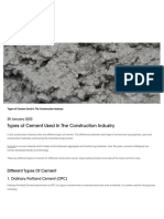 Types of Cement Used in The Construction Industry - Hanson Malaysia