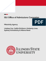 Isu Office of Admissions Campaign Book