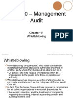 Chapter 11 Whistleblowing
