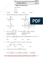 Function (DPP-1) : Part - I Single Correct Answer Type