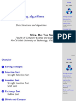 Sorting Algorithms: Data Structures and Algorithms