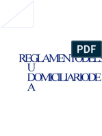 Reglamento de Suministro Domiciliario de Agua Decreto 120-1991
