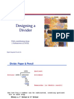 Designing A Divider: With Contributions From J. Kubiatowicz (CS152)
