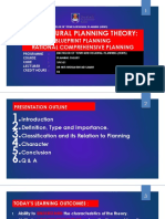 BTRP (Hons) Planning Theory Procedural Planning