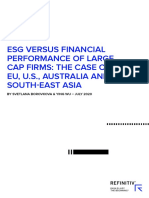 Esg Vs Financial Performance of Large Cap Firms