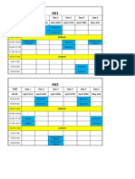 School Timetable Weekly Schedule