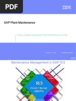 Team Training - SAP Plant Maintenance Overview