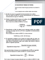 Cálculo de Selección de Tanque de Purgas