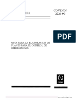 GUIA PARA LA ELABORACIÓN DE PLANES DE EMERGENCIAS COVENIN 2226-90-convertido