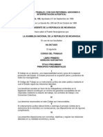 Ley 185, Código Del Trabajo de Nicaragua