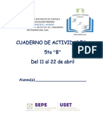 CUADERNO DE ACTIVIDADES - Del 11 Al 22 de Abril