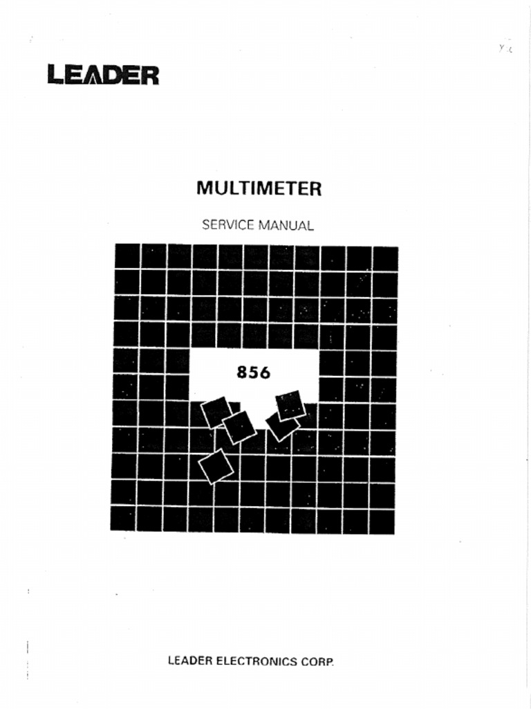 856 Service Manual | PDF