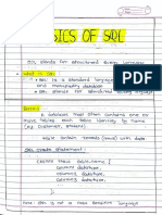 SQL Basics Handwritten