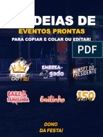 10 ideias de eventos prontas para copiar e editar