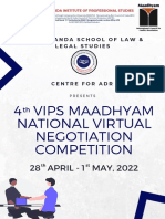 VIPS Law School Hosts National Virtual Negotiation Competition