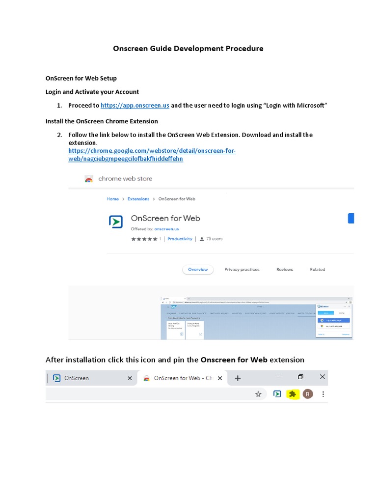 Onscreen Guide Development Steps | PDF | Business | Computers