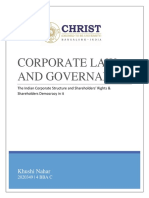 Corporate Law and Governance: Khushi Nahar