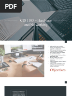 CIS 1103 - Hardware and Networking