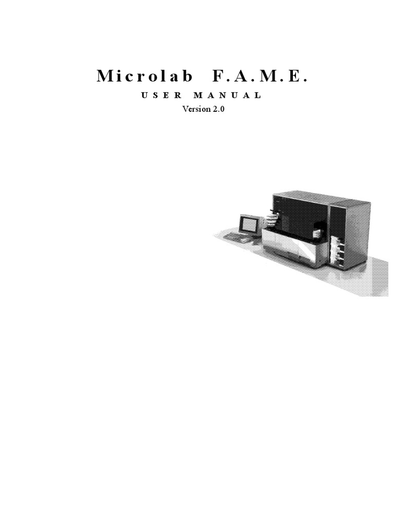 Hamilton Microlab FAME User Manual PDF Operating System Floppy Disk