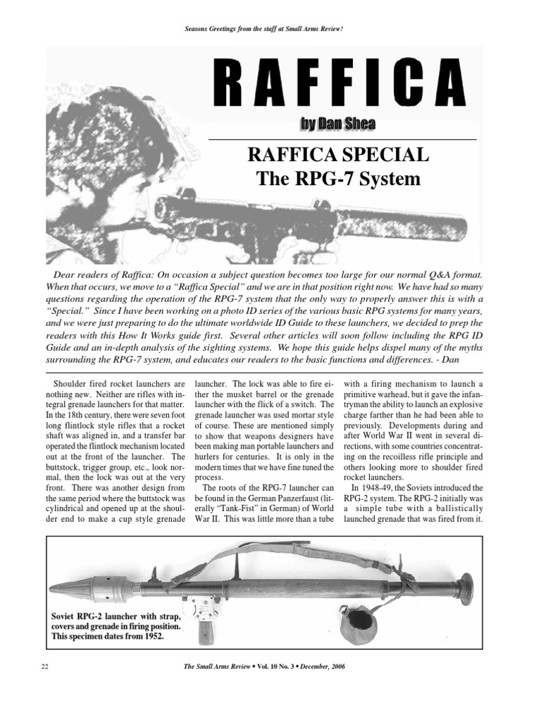 The RPG-7 Rocket Launcher. | PDF