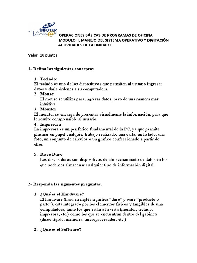 Actividad 2 Del Modulo 2 Infotep | PDF