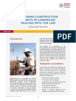 Obtaining Construction Permits in Cameroon Dealing With the Law
