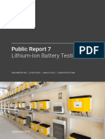 Public Report 7 Lithium-Ion Battery Testing: September 2019