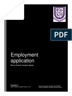 Employment Application: English LL