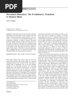 Downsized Dinosaurs: The Evolutionary Transition To Modern Birds