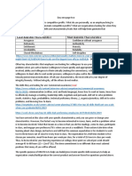 Least Desirable Characteristics: Most Desirable Characteristics