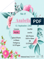 Plantilla de Invitación de XV Años Cuadrada