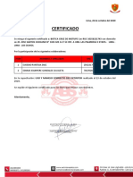 Certificado Capacitacion Uso y Manejo Correcto Del Extintor - Botica Cruz de Motupe