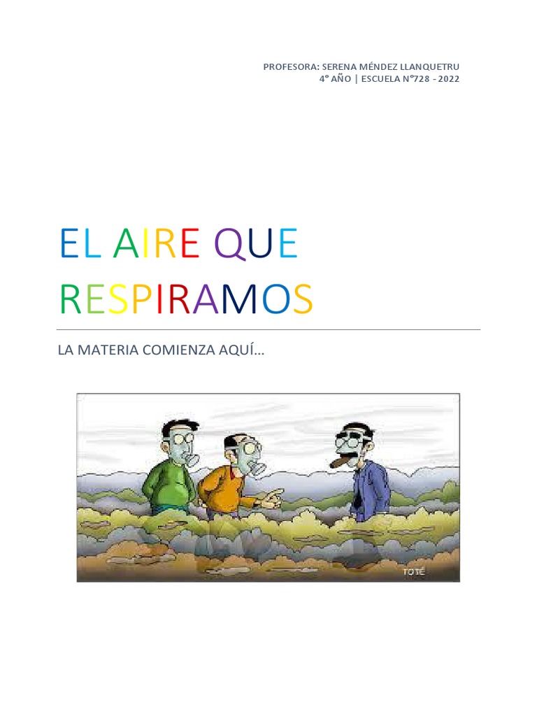 Composición y Calidad del Aire que Respiramos | PDF | Partículas | La ...