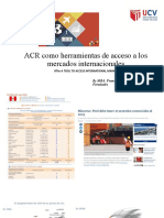 ACR Como Herramientas de Acceso A Los Mercados Internacionales