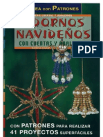 Adornos Navideños (Con Cuentas y Abalorios)