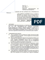 Rectificacion de Partida Luis Gutierrez